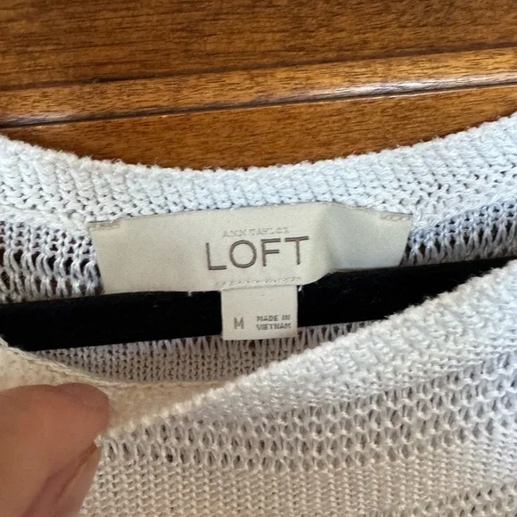 LOFT White Knit Sleeveless Top - Picture 3 of 4